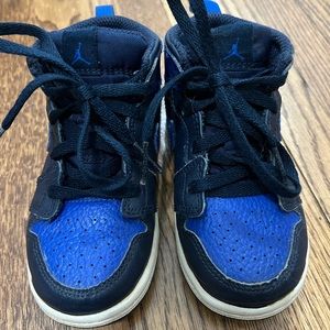 Toddler Jordan 1 - size Toddler 8c Black and Blue